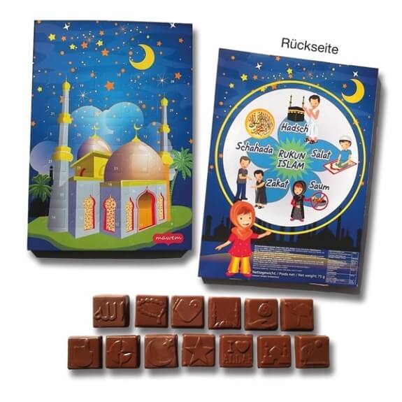 Schokoladen Kalender Ramadan mit 30 Türchen - Süss und Lecker