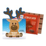Weihnachtsschokolade von Ritter Sport in Werbekartonage mit individuellem Druck aus Werbeartikel.