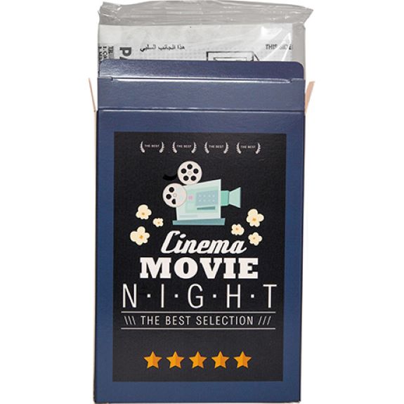 Mikrowellen Popcorn in der Werbebox mit individuellem Druck als Werbeartikel.