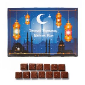 Ramadan Kalender mit Halal Schokolade für Kinder und Familie.