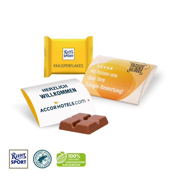 Ritter Sport mini im Werbebriefchen individuell bedrucken als Werbeartikel.